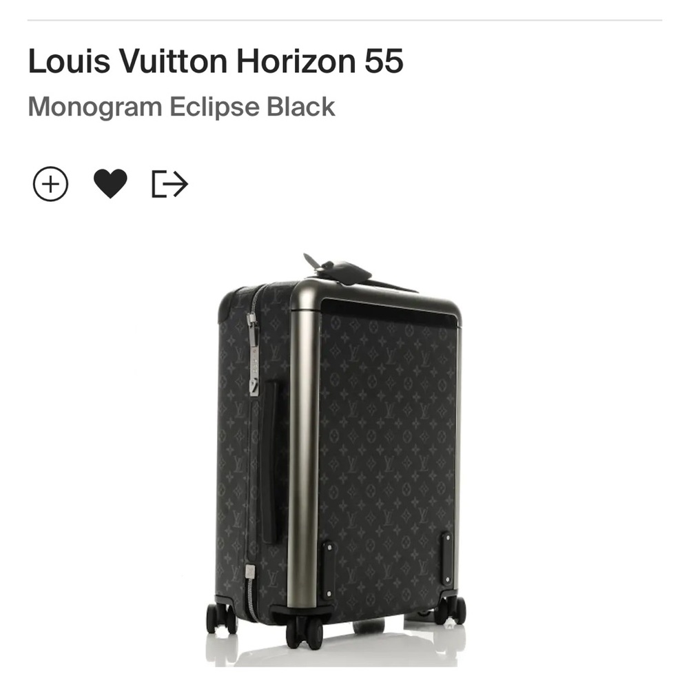 Louis Vuitton Horizon 55
Monogram Eclipse Black
